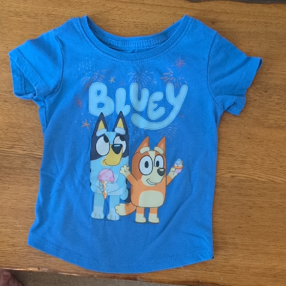 Bluey Kids' Blue Graphic Tee